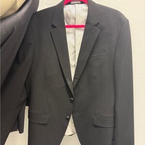 JF J. Ferrar Slim Fit Black Blazer – Size L